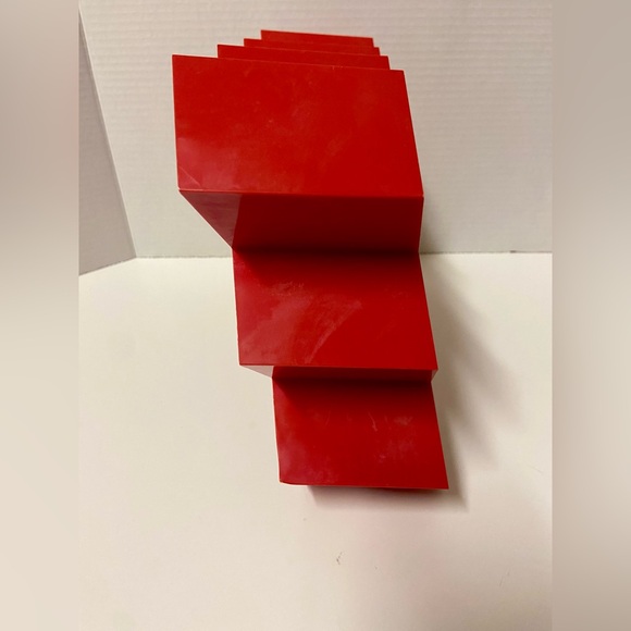 Vintage COPCO MCM Red Honeycomb Wall Spice Rack By Lubge-Randel Danish Style - Picture 4 of 13